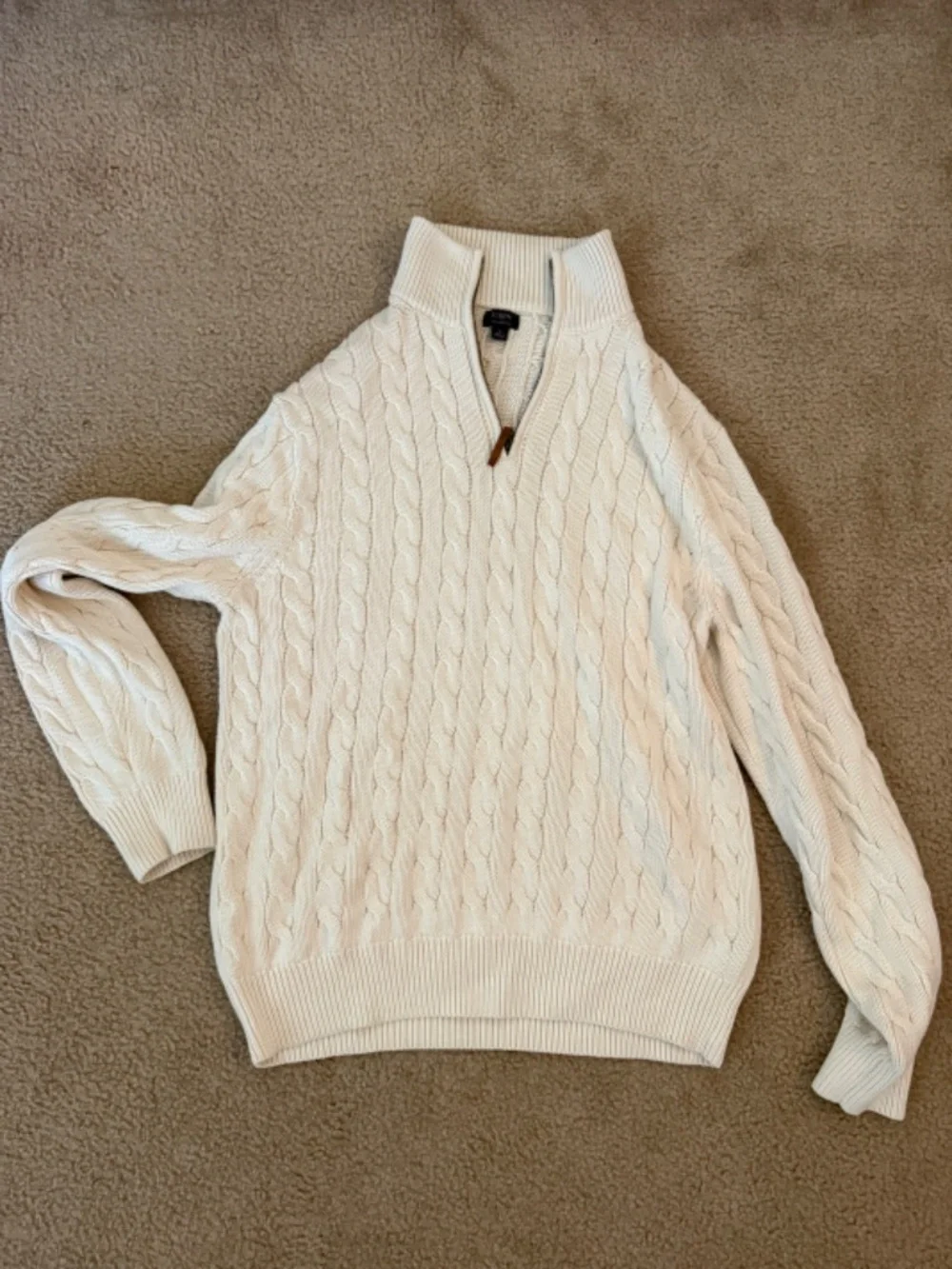 J. Crew white zip